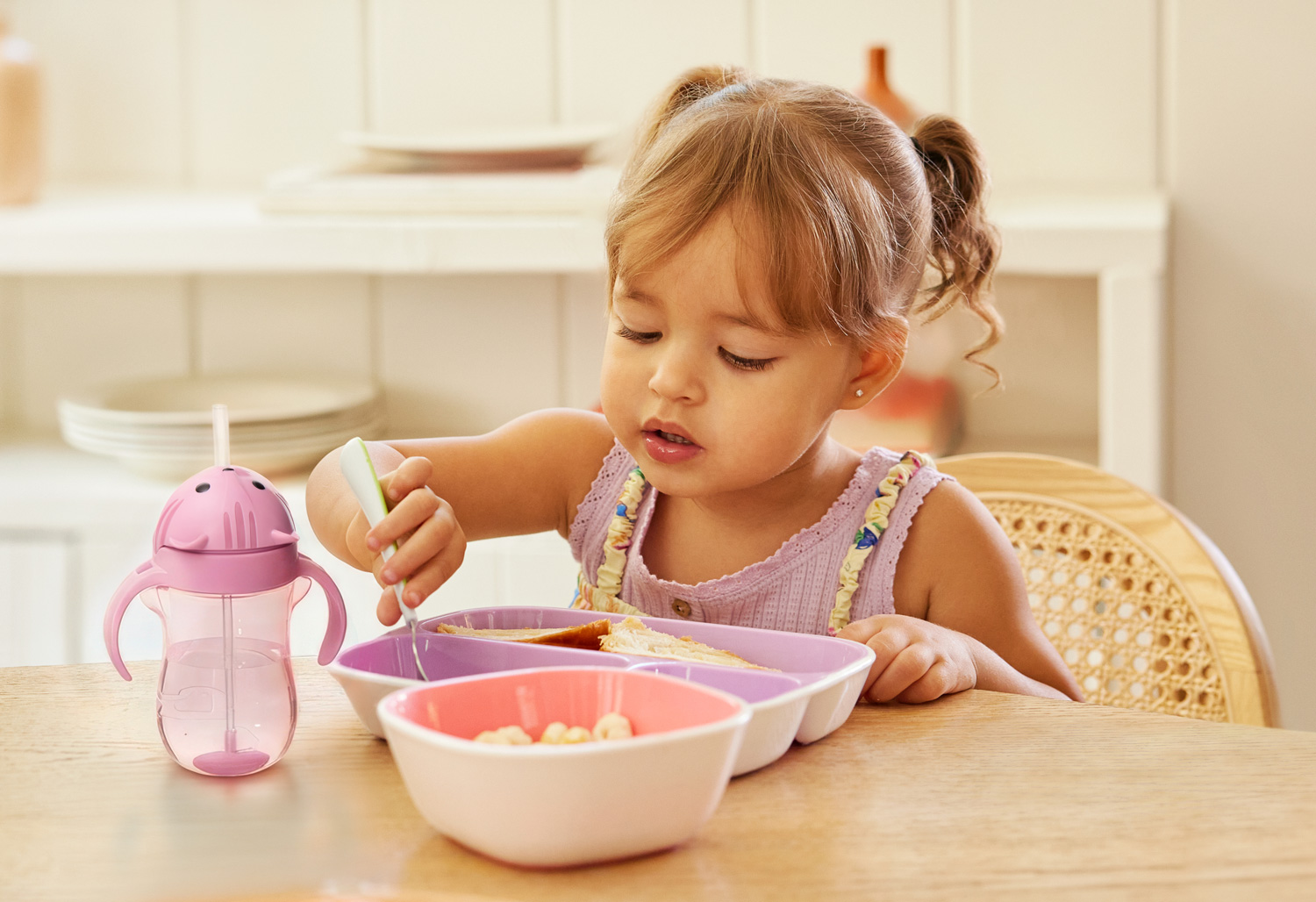 Any Angle Weighted Straw Cat Cup 10oz - Toddler Drinkware | Munchkin