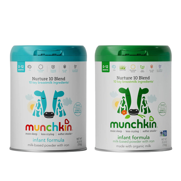 Munchkin Infant Formula cans