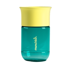 Teal and yellow Control Flow sippy cup